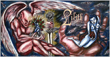 LILITH CD Cover with Lilith, Satan, Adam, Eve, and Hand of God